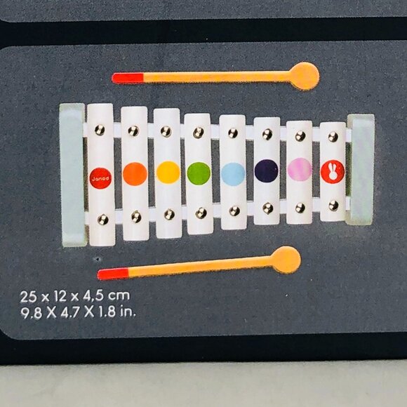 Janod Wooden & Metal Confetti Musical Set New in Box For Age 2+ - Picture 13 of 15